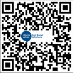 scanable qr code for citizens advice east dorset and purbeck